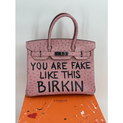 Icona 30 “FAKE LIKE THIS” – Bespoke Hand-Painted Ostrich Leather (01/01)