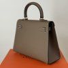 Belle 22 Handbag by Luxelle Paris Taupe - Gold