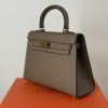 Belle 22 Handbag by Luxelle Paris Taupe - Gold