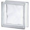 Luxfera Wave 19x19x8 cm, s vlnkou, čirá – Vitrablok Basic 1919-8W