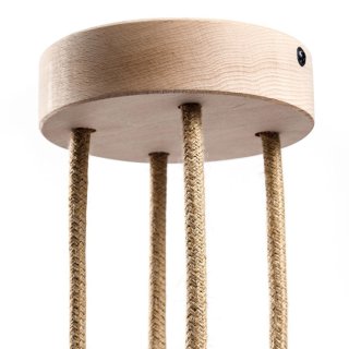 120mm pro i4-woodgory kabel otvory 4 svetlo baldachyn na dreveny Naturholz