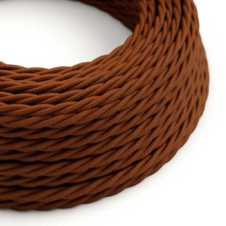 brown cinnamon matny - krouceny tc23 kabel hnedy