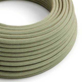 thyme and beige zigzag vzorem opleteny green kabel se rd72