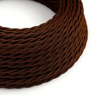 and black whiskey propletany zigzag textilni kabel tz22