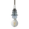 stinidlo se pro metalnuti objimka kovova e14 retro zavitem Silberfarben