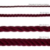 3x0 hedvabny kabel 3xl 30bordeaux lanovy