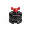 vypinac p-nut otocny na omitku cerny c6 porcelanovy