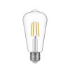 clear e27 led st64 zarovka cri80 edison filament - 4w