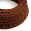 tc23 brown kabel krouceny - matny hnedy cinnamon