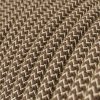 bark zigzag beige brown opleteny rd73 and kabel se vzorem