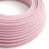 white zigzag pink fuchsia and rz08 opleteny vzorem se kabel