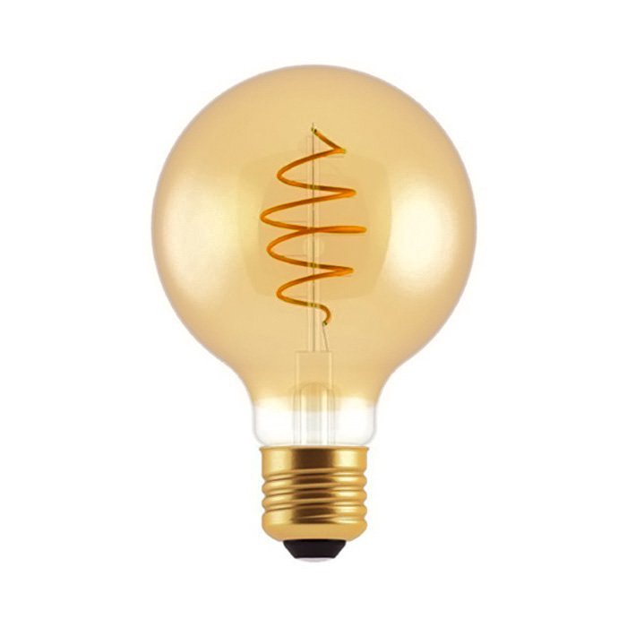 Ściemnialna żarówka vintage E27 Croissant Gold - G80 | 5W | CRI80