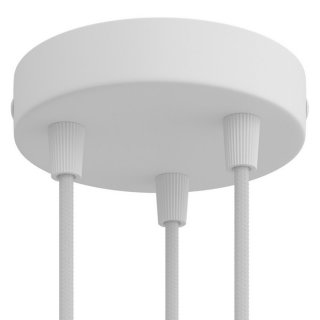 z metalowa otworami podsufitka trzema - lamp mm do 120 biały matowy
