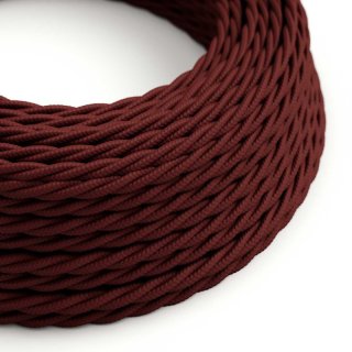 spiralny tm19 - bordowy jedwabny kabel