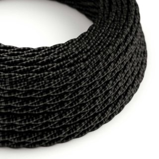 romanov spiralny tg06 czarny ciemnoszary jedwabny kabel -