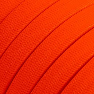 Kabel materiałowy do łańcucha świetlnego "Fluo pomarańczowy" CF15 - jedwabny