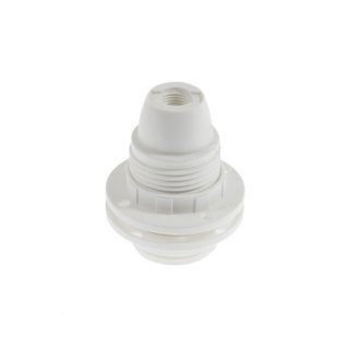 klosza z plastikowa oprawka do e14 kolnierzem zarowki shadeholder biały