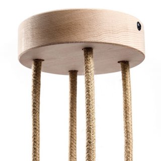 mm do lamp drewniana z otworami czterema podsufitka 120 naturalne drewno
