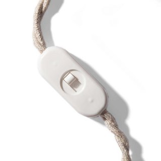 kabel suwakowy wlacznik na jednobiegunowy biały