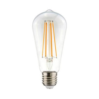 Ściemnialna żarówka filament E27 Spherical Long - ST64 | 7,5W | CRI80