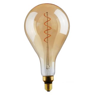 Ściemnialna żarówka vintage E27 Spiral Gold XXL - A165 | 5W | CRI80