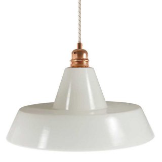 e27 ceramiczny zyrandol industriale materia biały błyszczący