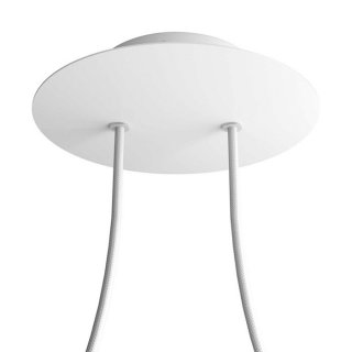 - do mm rose-one podsufitka dwoma lamp 200 metalowa otworami z biały matowy
