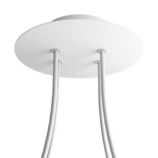 podsufitka lamp otworami metalowa rose-one z mm 200 - czterema do biały matowy