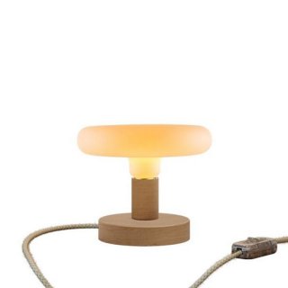 Drewniana lampa stołowa E27 Posaluce Wood Dash