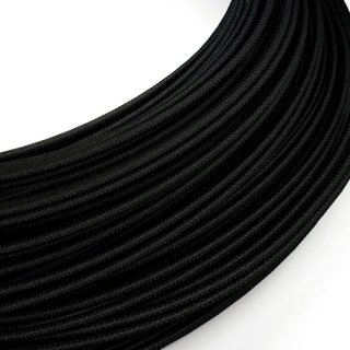 kabel - materialowy jedwabny czarny rm04 niskonapieciowy