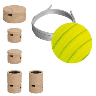 drewnianymi swietlna z m 3 file wiggle komponentami 5 girlanda Fluo żółty CF10