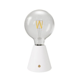 1 lampa cabless01 zarowka stolowa z baterie na g125 biały