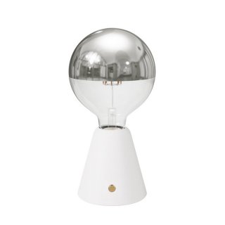 srebrna na zarowka g125 lampa stolowa baterie 1 cabless01 ze biały