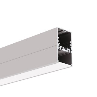 sufitowy klus led profil 4050-w srebrny anodowany
