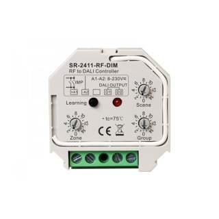 Konwerter sygnału PUSH-DIM i RF na DALI Lux Miners SR-2411-RF-DIM | DALI Bus