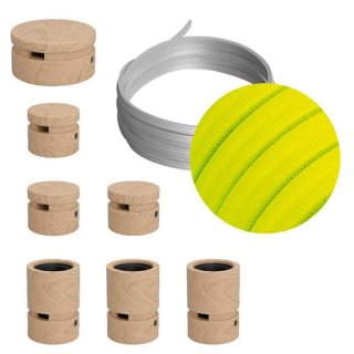 komponentami file linear girlanda drewnianymi m z 7 5 swietlna Fluo żółty CF10