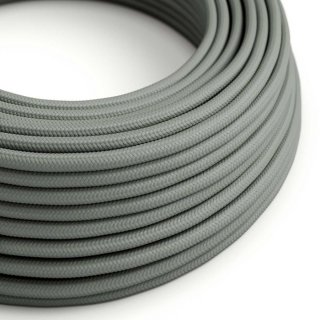 Látkový kábel sivý RM03 - hodvábny
