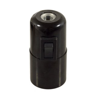 e27 vypinacom s bakelitova switch objimka biela