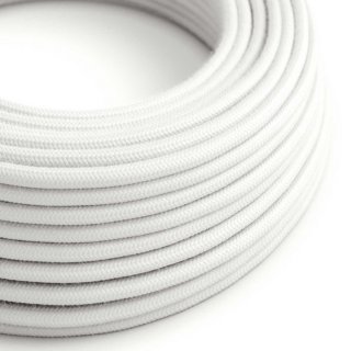Textilný kábel biely RC01 - bavlnený