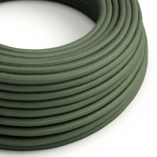 Textilný kábel zeleno-sivý RC63 - bavlnený
