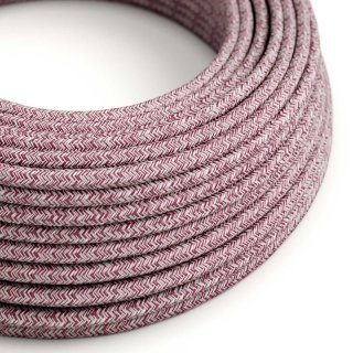 bavlnou rs83 vzorovany kabel biela - s vinova anovy