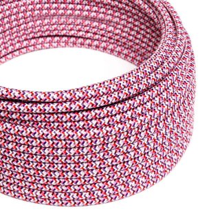 pixelovany kabel - fuchsiovy rx00 vzorovany hodvabny