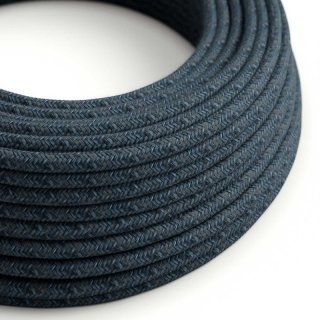 Textilný kábel "Mirage modrá" RX10 - bavlnený