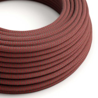 - cak opleteny so cik cervena rz28 seda ohnivo kabel bavlneny vzorom