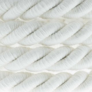 Bavlnený kábel XL biely 16COT v tvare lana