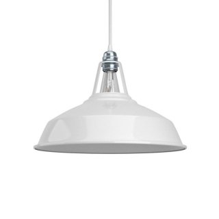 na tienidlo metal smaltovane luster harbour biela