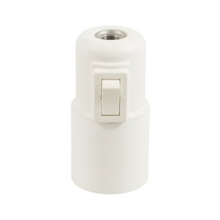 switch plastova s vypinacom objimka e27 biela