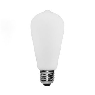 LED žiarovka E27 ST64 mliečna s efektom porcelánu 6W - stmievateľná