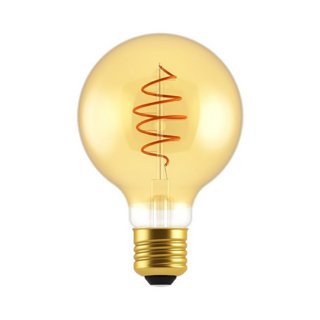 Stmievateľná vintage žiarovka E27 Croissant Gold - G80 | 5W | CRI80