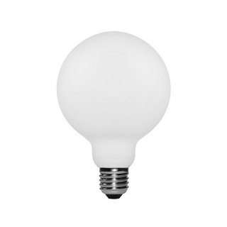 LED žiarovka E27 G95 mliečna s efektom porcelánu 6W - stmievateľná